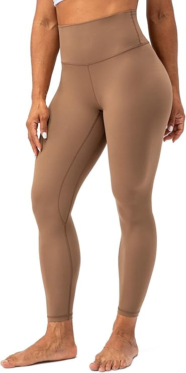 Lavento Light Fleece Lined Leggings for Women - Thermal Workout Tights High Waisted Yoga Pants 7/... | Amazon (US)