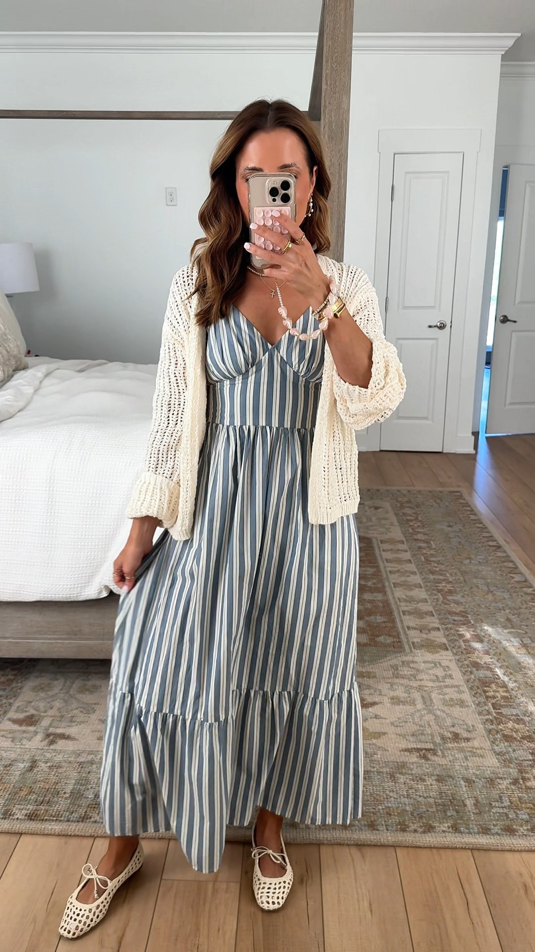 New Target arrivals. New spring arrivals. Spring outfits. Summer outfits. Resort wear. Have been searching for a cream cardigan like this!! XS in cardigan and dress. Elevated casual outfit. Mother’s Day outfit. 

#LTKootd #LTKTravel #LTKMothersDay