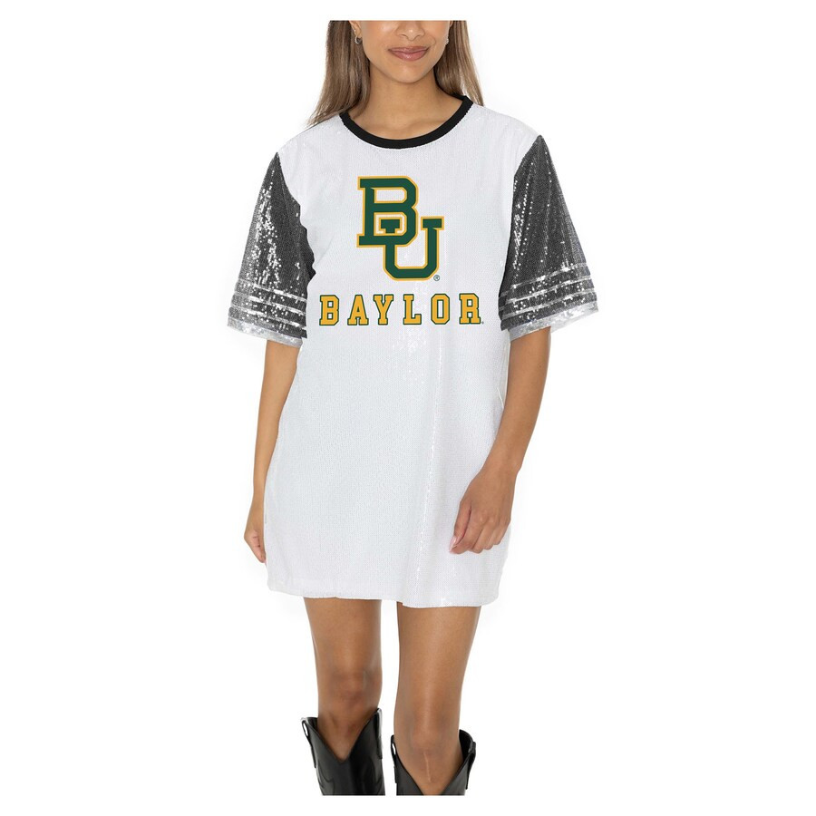Baylor Bears Gameday Couture Women's Full Sequin Jersey Dress - White | Fanatics
