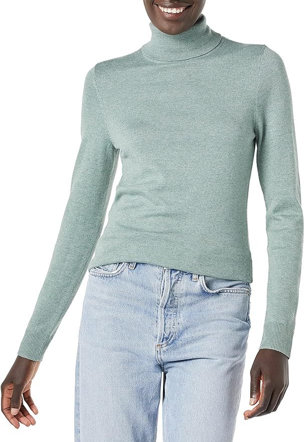 Amazon Essentials Women's Classic Fit Lightweight Long-Sleeve Turtleneck Sweater | Amazon (US)