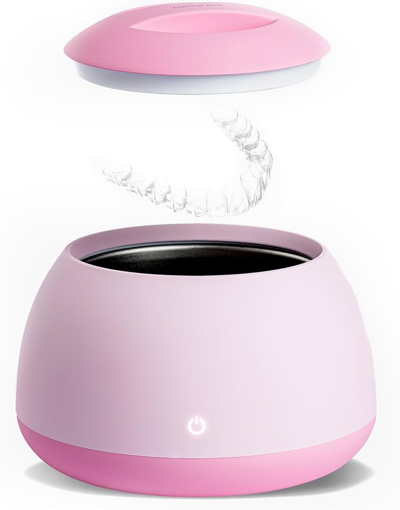 Zima Dental Pod Ultrasonic Cleaner | Rose Pink | Ultrasonic Retainer Cleaner Machine | Mouth Guar... | Amazon (US)