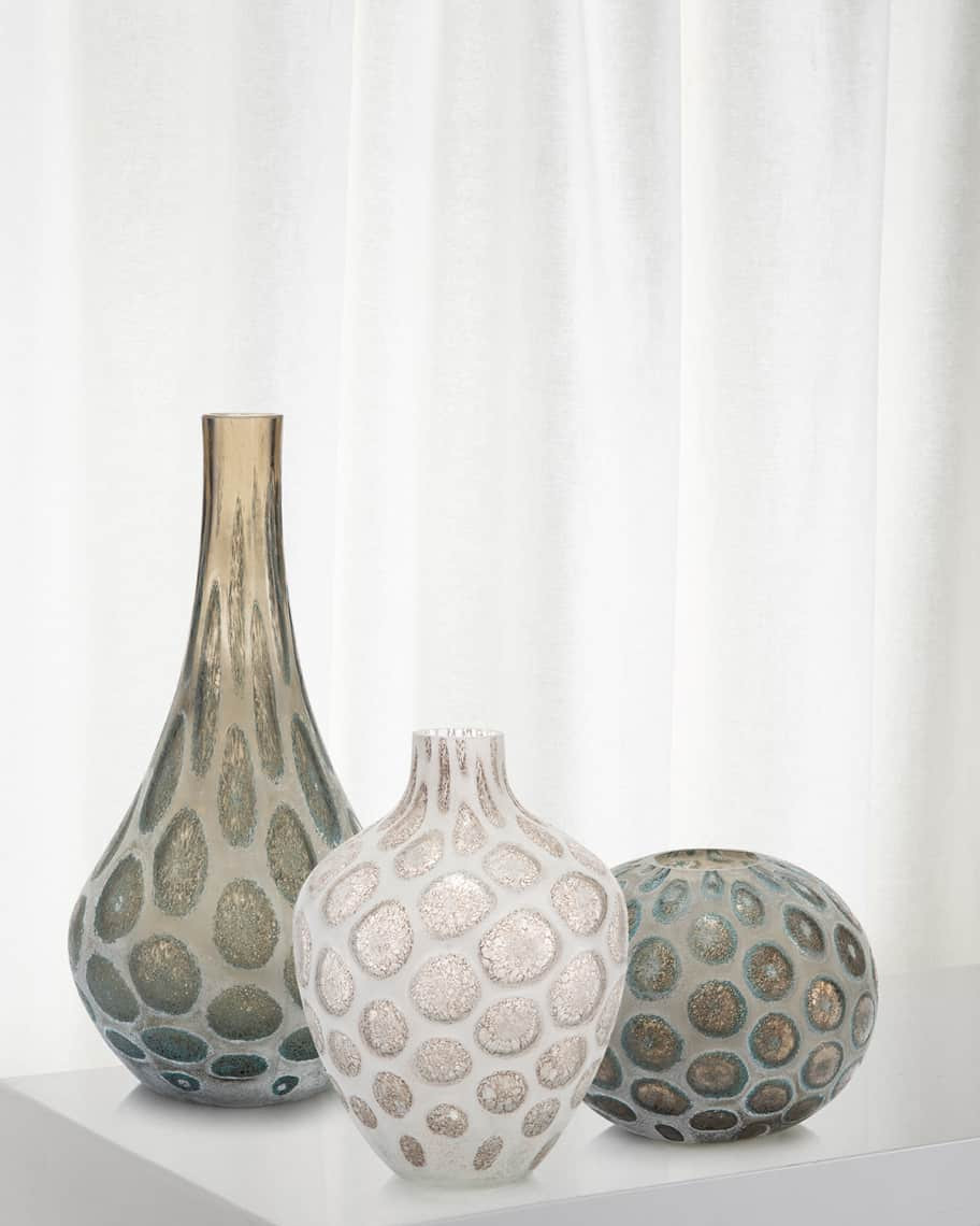 John-Richard Collection Look of Agate Hand-Blown Glass Vase I | Neiman Marcus