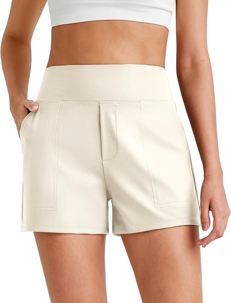 G4Free ShiftReady Athletic Shorts for Women High Waisted Trouser Shorts Trendy Casual Summer Shor... | Amazon (US)