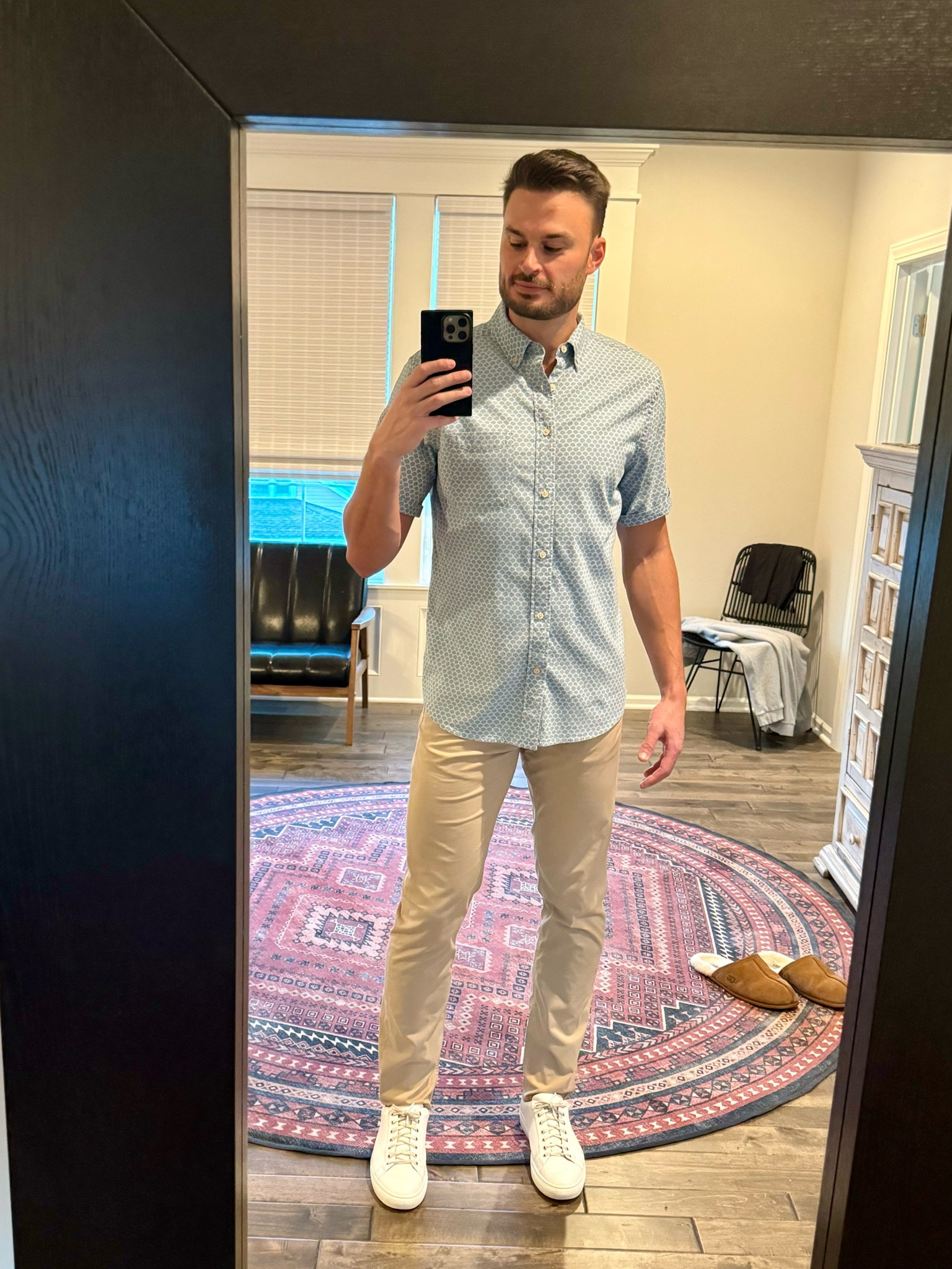 Coffee meeting this morning with a potential new client. Wanted a casual but sharp look that wasn’t intimidating and felt “friendly / inviting.” Went with this look! Felt like it was a perfect Spring outfit for a Friday coffee chat in KC. I’m 6’4’’ 200 lbs and I wear a Large Tall in the button down and a 32x34 in the Movement pant. Faherty is my favorite brand because of their “Tall” options. Fellas over 6’1’’, the Tall sizes are a gift from the heavens! 

#LTKmens #LTKstyletip #LTKSeasonal