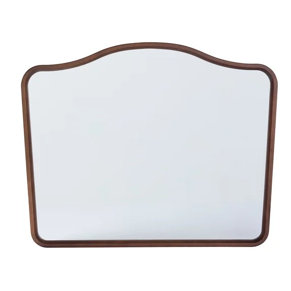 Better Homes & Gardens French Heritage 29x24 Walnut Large Wall Mirror for Living Room | Walmart (US)