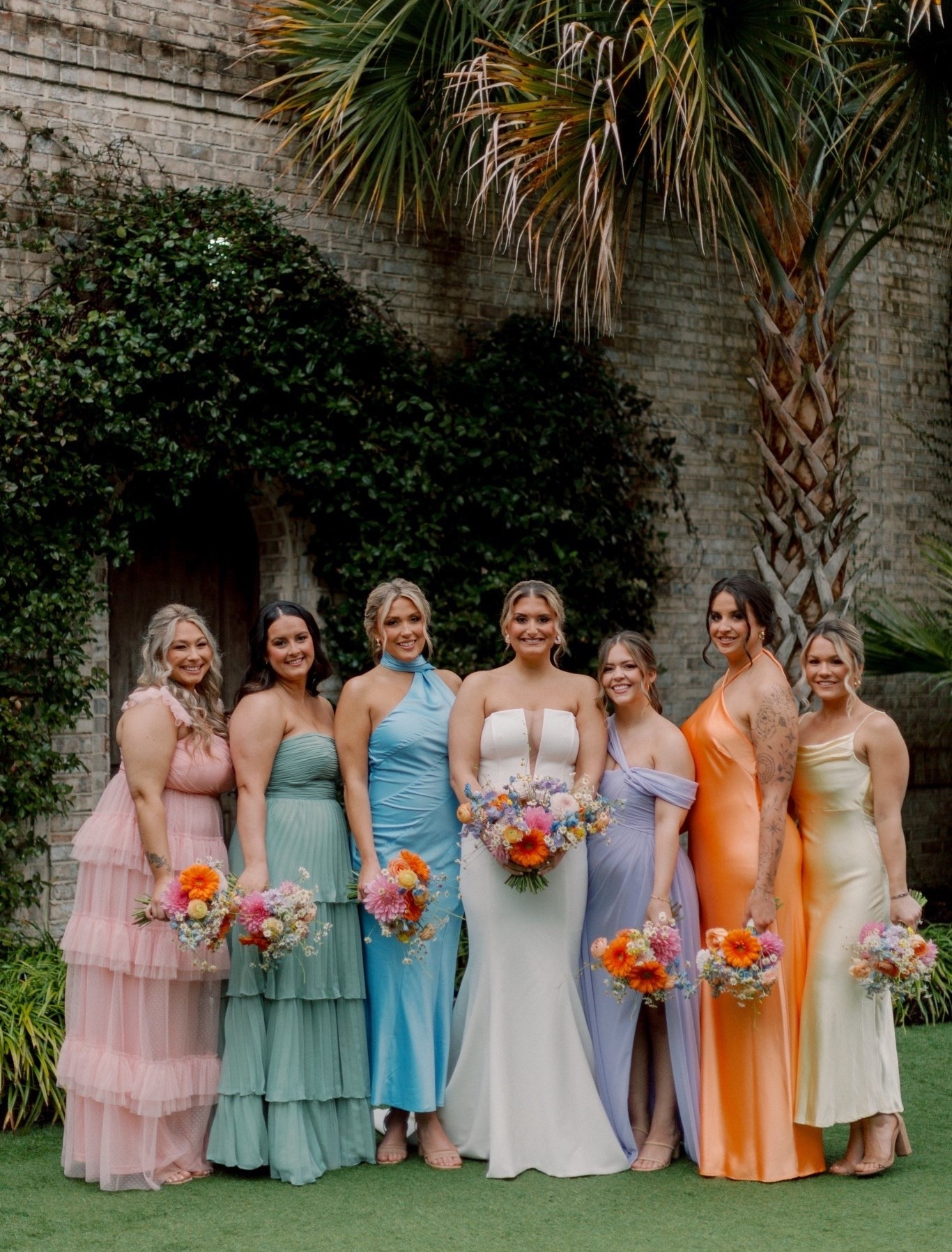 Bridesmaid dresses!!! 

Colorful wedding, colorful dresses, bridesmaids, rainbow wedding, beach wedding, winter wedding, summer wedding, bridesmaid inspo, bride, wedding 

#LTKWedding