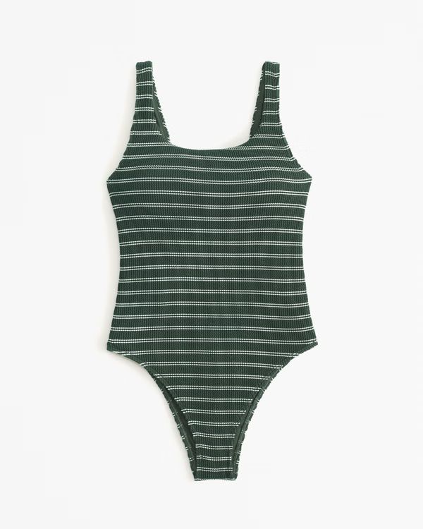 Women's 90s Scoopneck One-Piece Swimsuit | Women's Swimwear | Abercrombie.com | Abercrombie & Fitch (US)