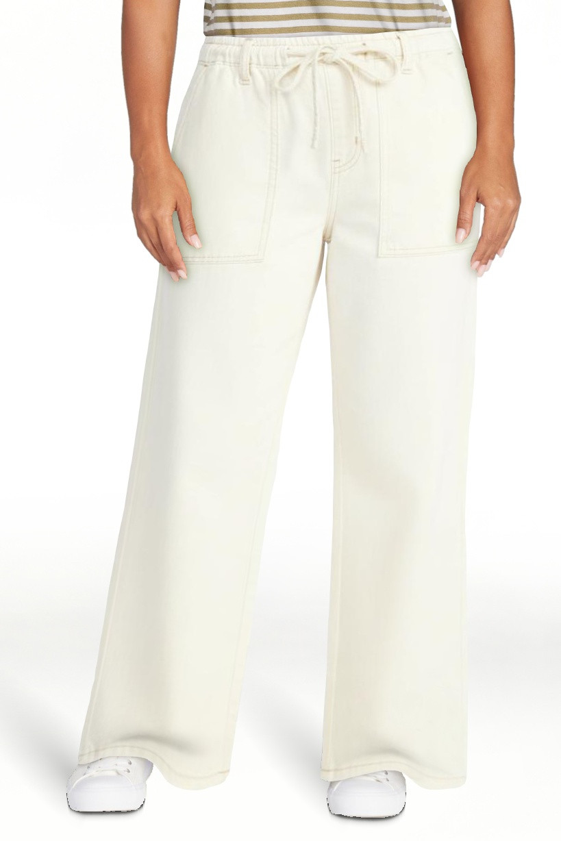 Time and Tru Women's Pull On Wide Leg Jeans, 30" Inseam, Sizes XS-XXXL | Walmart (US)