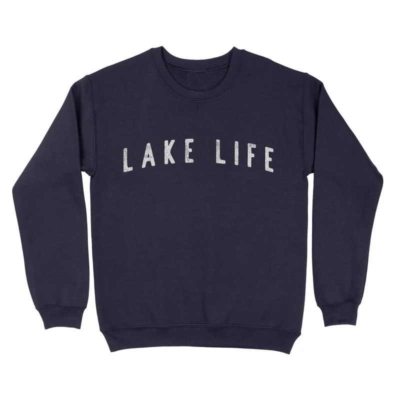 Lake Life Crewneck Sweatshirt, Gift for Lake Lovers, Lake House Gift, Comfy Lake Gift, Boat Gift,... | Etsy (US)