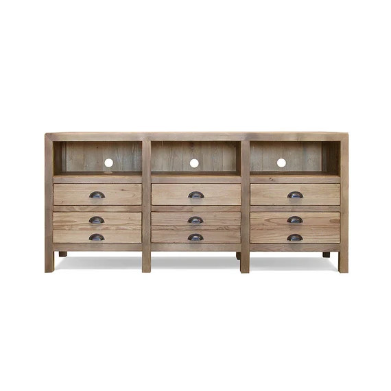 Media Console, TV Stand, Entertainment Cabinet, Rustic, Redclaimed Wood, Handmade | Etsy (US)