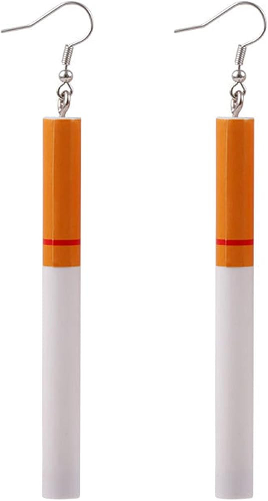 3 Pairs Harajuku Creative Funny Cigarette Butt Asymmetrical Drop Dangle Earrings Wacky Lifelike C... | Amazon (US)