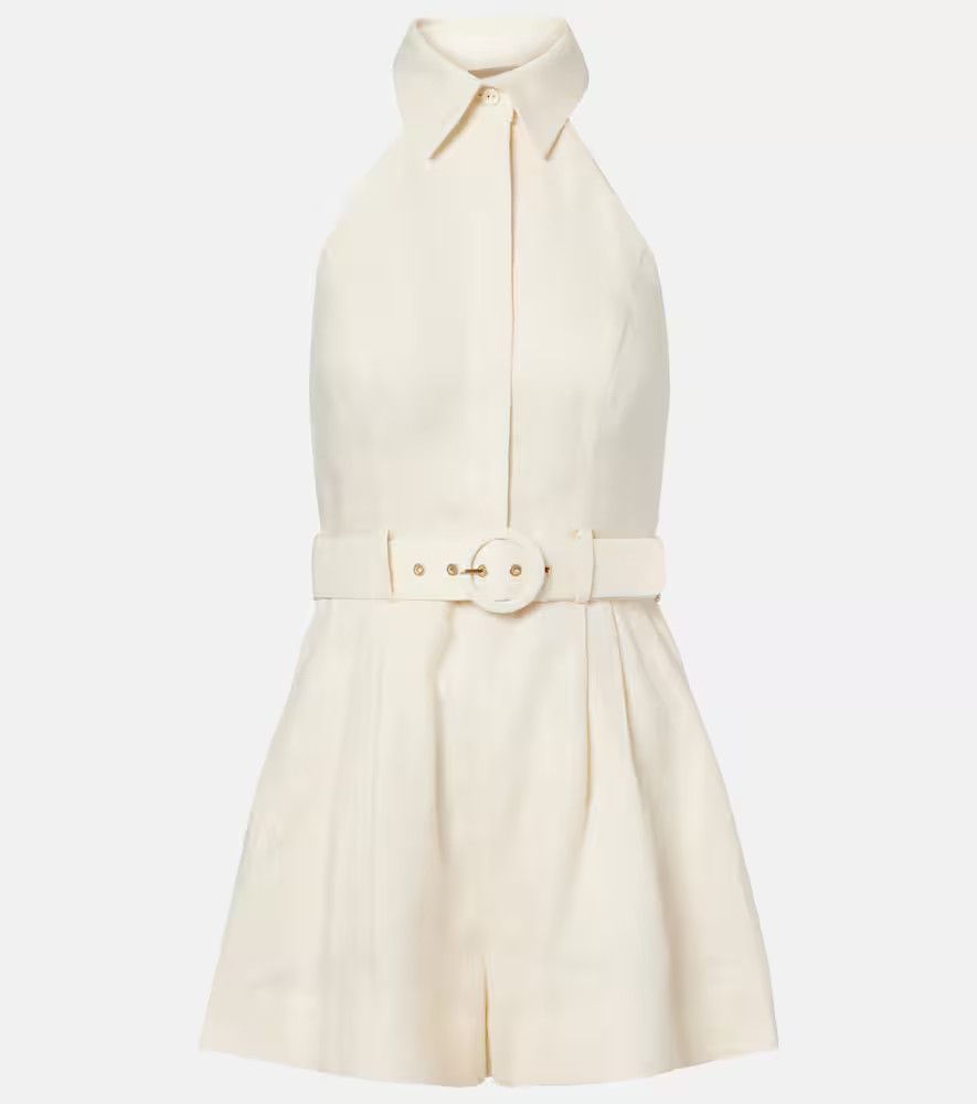 Zimmermann Awaken halterneck linen romper | Mytheresa (US/CA)