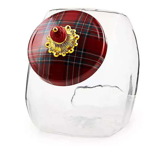 MacKenzie- Childs Gallon Cookie Jar with Lid - QVC.com | QVC