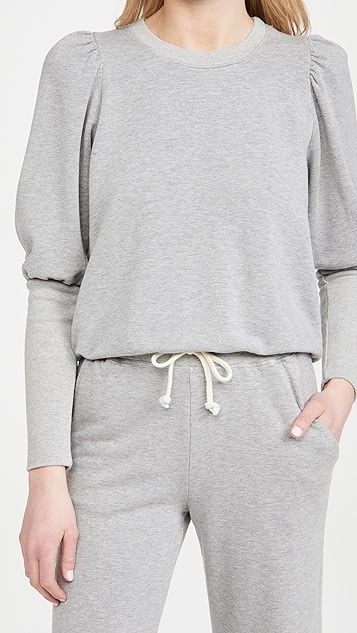 Puffed Shoulder Sweatshirt | Shopbop