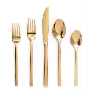 Flatware Stainless Steel Palos Gold 20PC Set - None | Bed Bath & Beyond