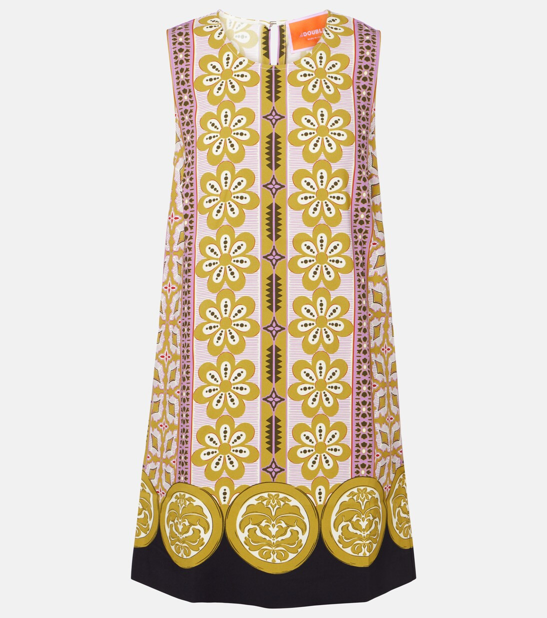 Stretch Tunic printed satin minidress | Mytheresa (US/CA)