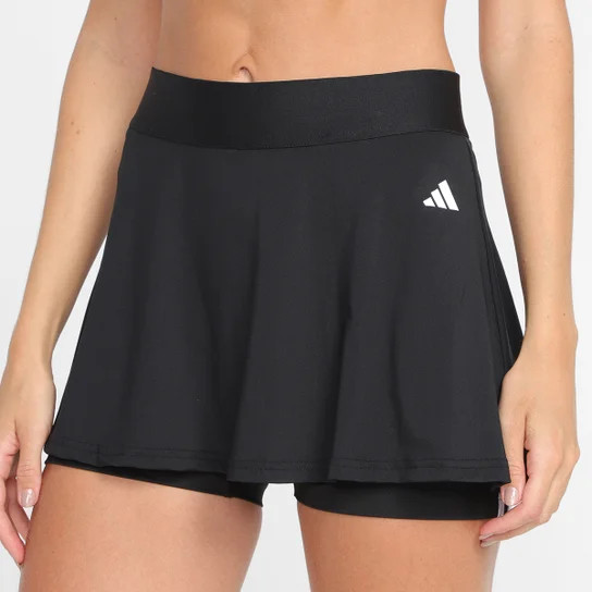Saia Adidas Essentials Com Bermuda Interna - Preto+Off White | Netshoes (BR)
