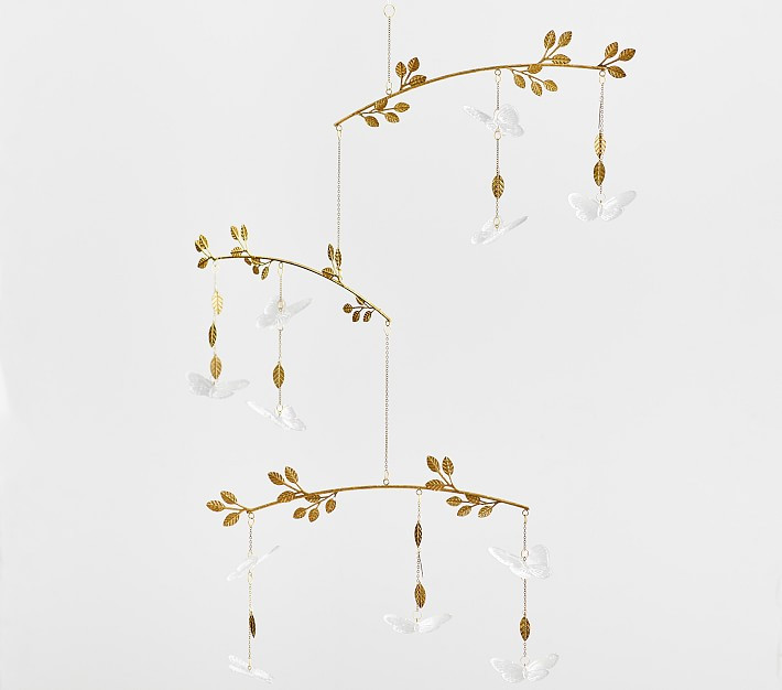 Monique Lhuillier Crystal Vine Butterfly Mobile | Pottery Barn Kids