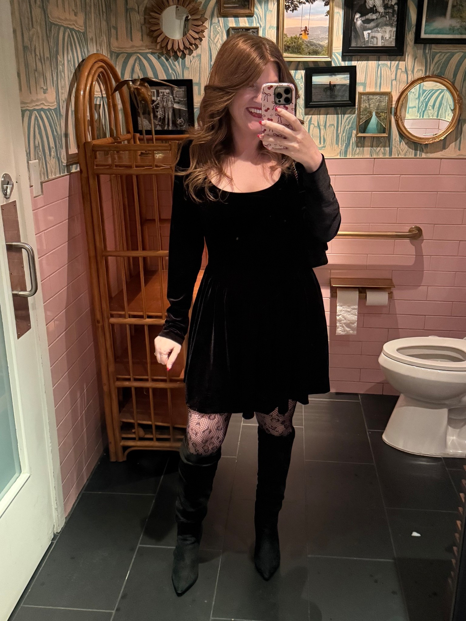 Outfit of the night for date night. Velvet dress size medium. 

#LTKFindsUnder50 #LTKHoliday #LTKootd