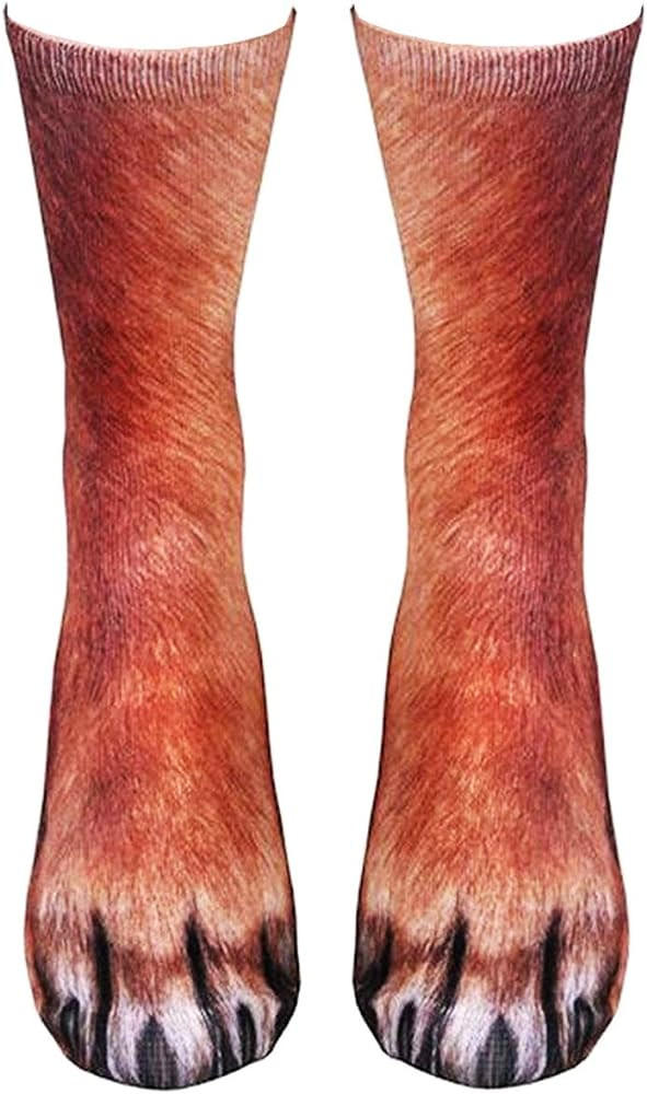 Funny Christmas Gift Animal Paw Socks Stocking Stuffers White Elephant Gifts for Adult Men Women ... | Amazon (US)