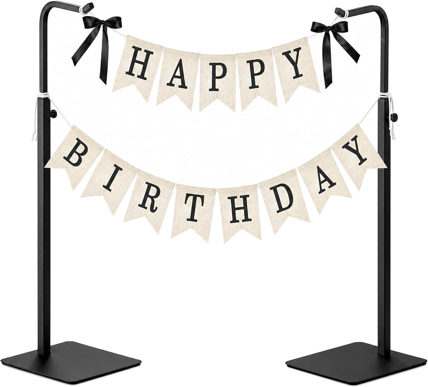 2-Pack Adjustable Tabletop Purse & Banner Display Stands, Black | Amazon (US)