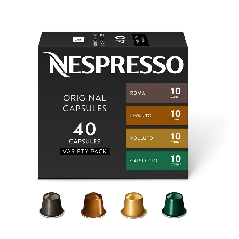 Nespresso Capsules Original, Morning Variety Pack, Mild & Medium Roast, 40 - Count Coffee Pods, B... | Walmart (US)