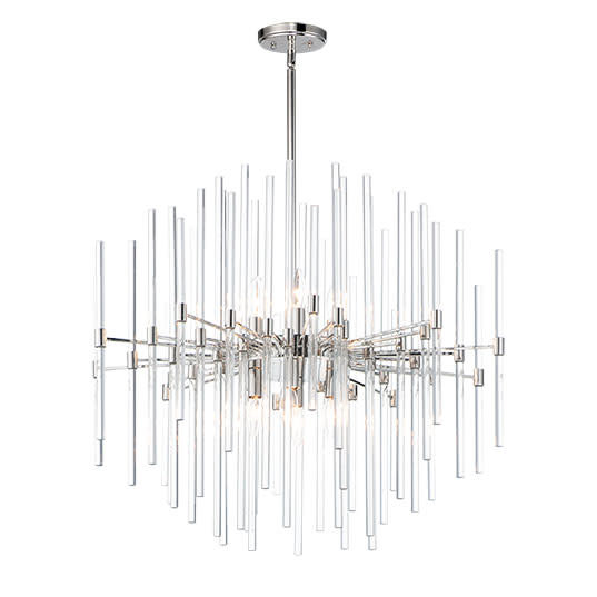 Maxim 38406Cl Divine 8-Light Chandelier - Nickel - Walmart.com | Walmart (US)