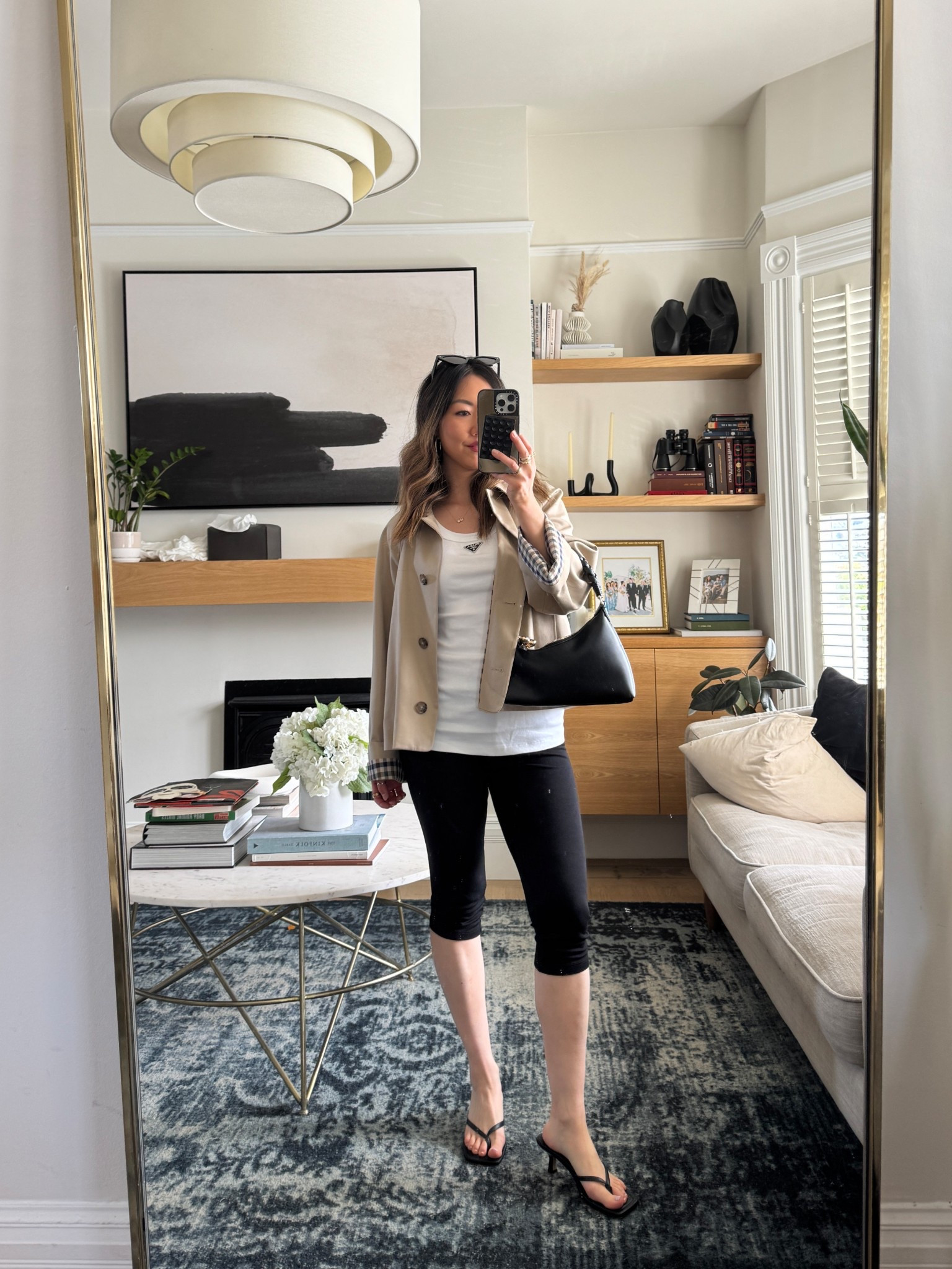 Handbag is Aupen 

Wearing size 4 in the jacket