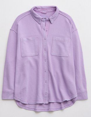 Aerie Lumberjane Fleece Shirt | American Eagle Outfitters (US & CA)