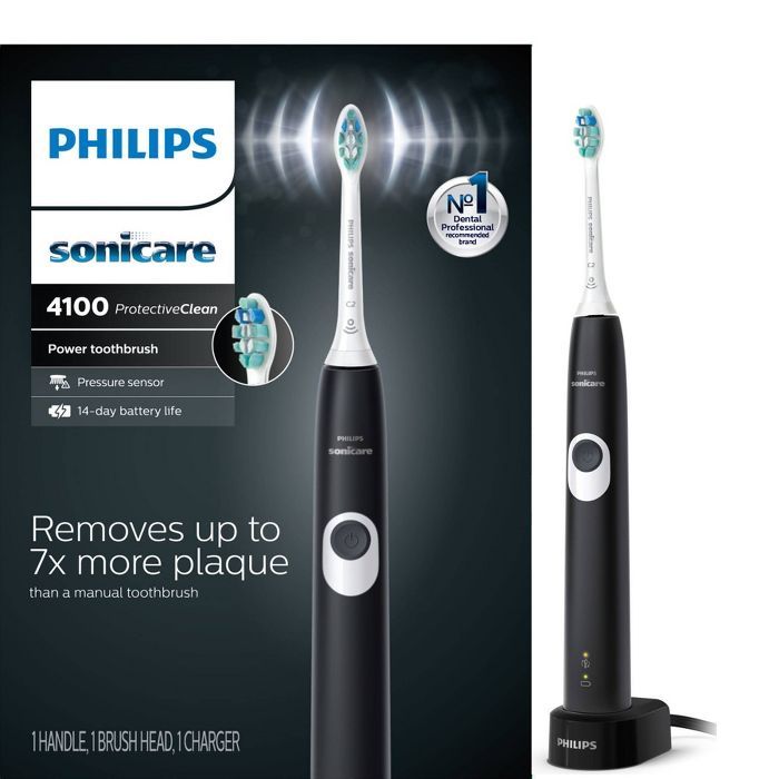 Philips Sonicare Protective Clean 4100 Plaque Control Rechargeable Electric Toothbrush | Target