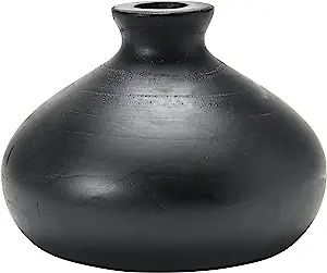 Amazon.com: Creative Co-Op Paulownia Wood, Black & White Vase, Black : Home & Kitchen | Amazon (US)
