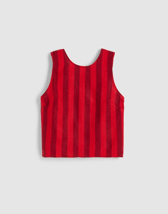 Tie-Back Shell Top in 100% Linen | Madewell