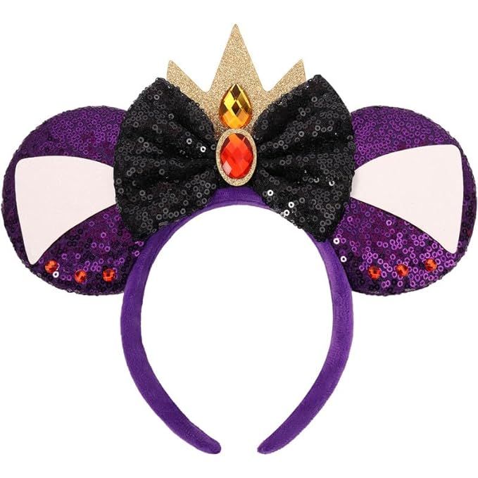 Mouse Ears Headband, Queen Villain Ears Headband for Women Kids and Adult, Park Ears Party Cospla... | Amazon (US)