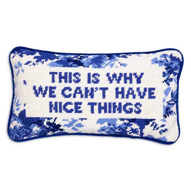 Furbish Studio Nice Things Needlepoint Decorative Pillow | Bloomingdale's (US)
