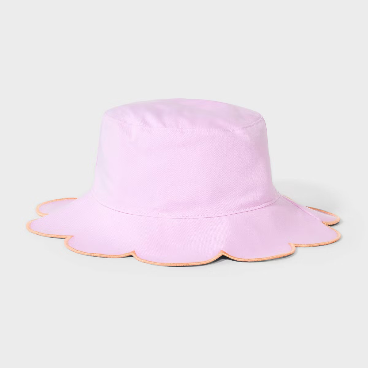 Girls' Reversible Scalloped Edge Bucket Hat - Cat & Jack™ Purple | Target