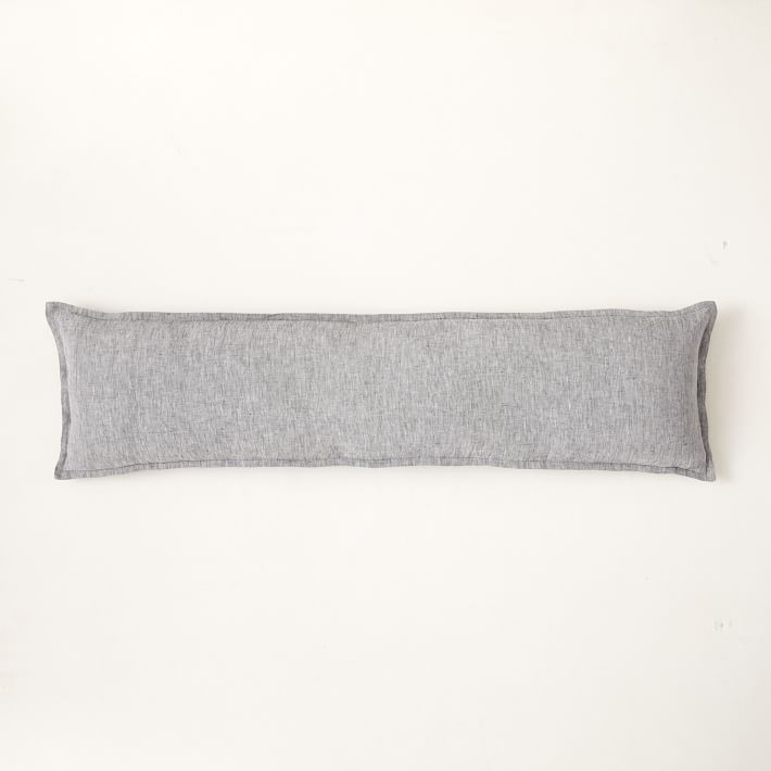 European Flax Linen Oversized Lumbar Pillow Cover | West Elm (US)