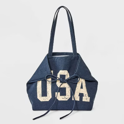 Americana USA Canvas Tote Bag - Wild Fable™ Blue | Target