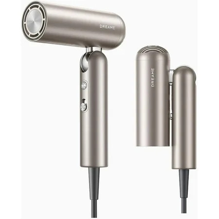 DREAME Pocket Pure High-Speed Hair Dryer, Lightweight Foldable Blow Dryer with 110,000 RPM Motor, Ionic Care, 5 Modes, Travel Bag, Quiet Fast Drying | Walmart (US)