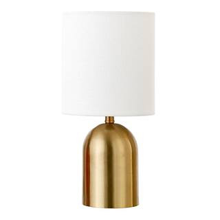 Talbot 13.25 in. Brass Mini Table Lamp | The Home Depot
