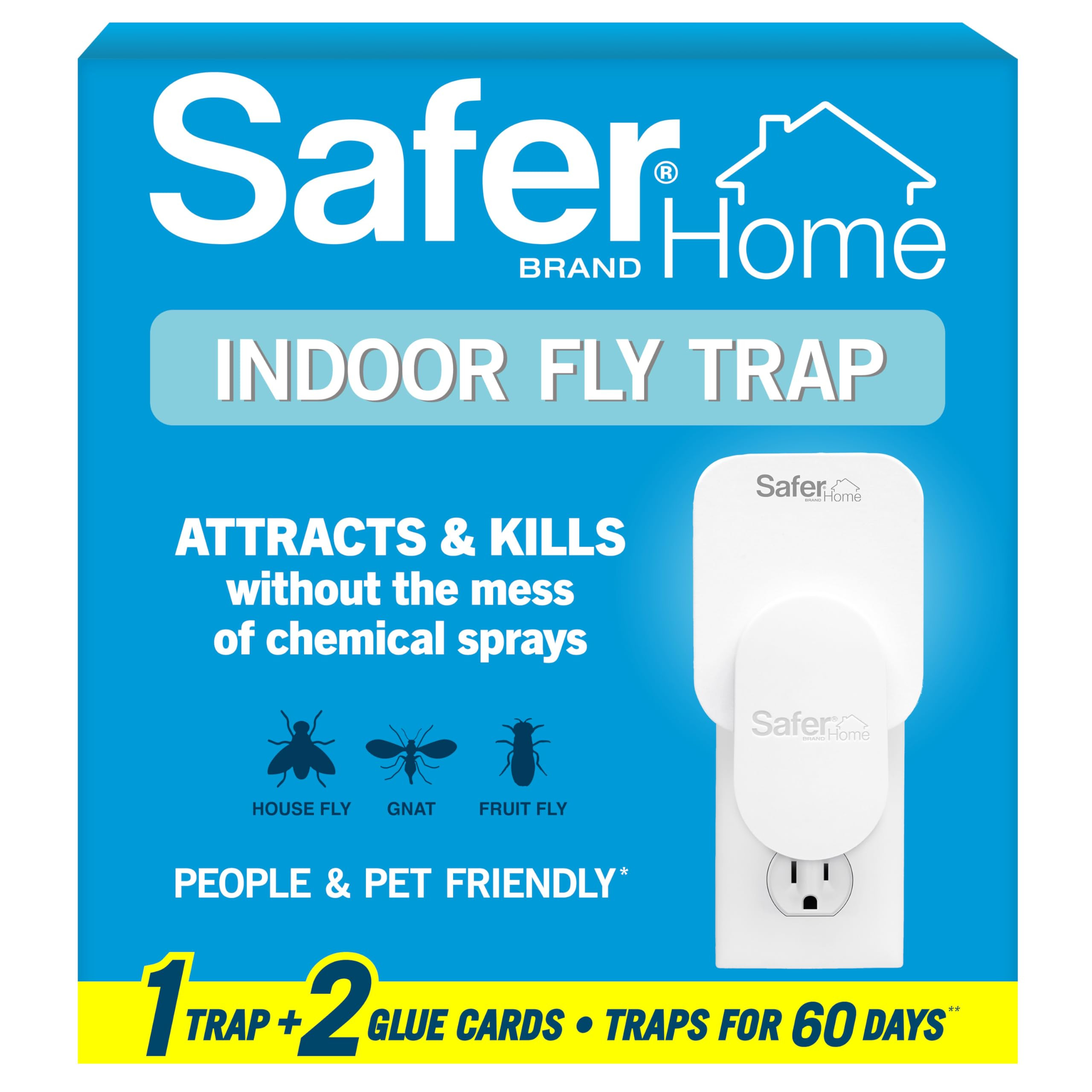 Safer Home Indoor Plug-In Fly Trap - SH502 - Effective Fruit Fly Traps for Indoors, Gnat Traps fo... | Amazon (US)