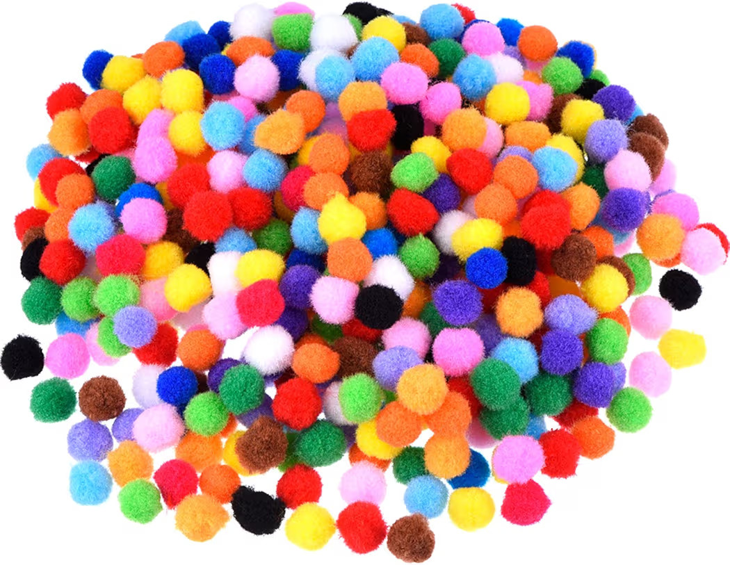 Blulu 500 Pcs 0.5 Inch Polypropylene Pompoms for Craft Making, Small Pom Poms Balls Art and Craft... | Amazon (US)