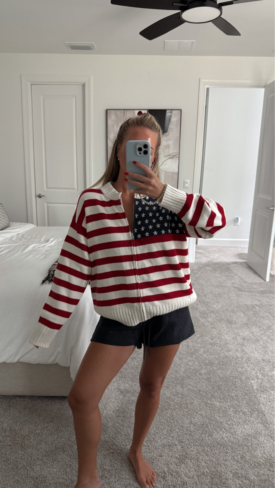 Perfect OOTD for an Americana Summer 🇺🇸 

Size up in the flag cardigan for an oversized look

Americana summer, New England summer, flag cardigan, Americana cardigan, Target Universal Thread, patriotic outerwear, coastal summer style, 4th of July look, summer statement piece, Target finds, OOTD, summer fashion

#LTKootd #LTKSeasonal