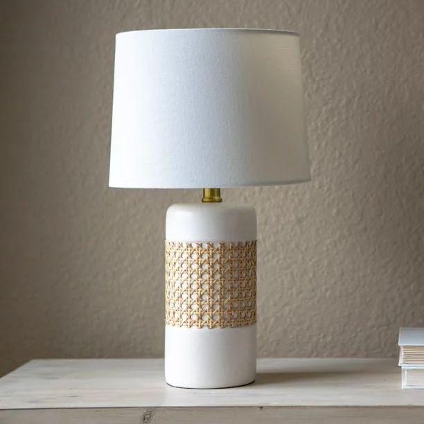 Better Homes & Gardens Rattan Accented Table Lamp | Walmart (US)