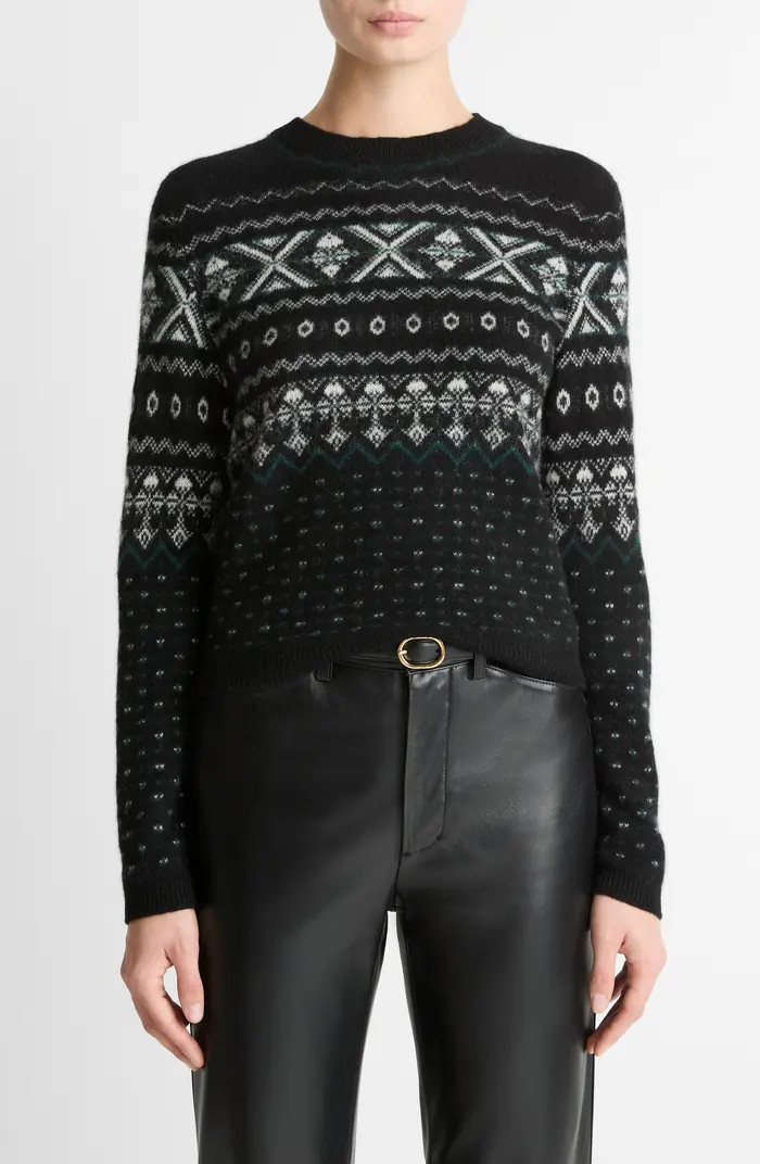 Fair Isle Boiled Cashmere Sweater | Nordstrom