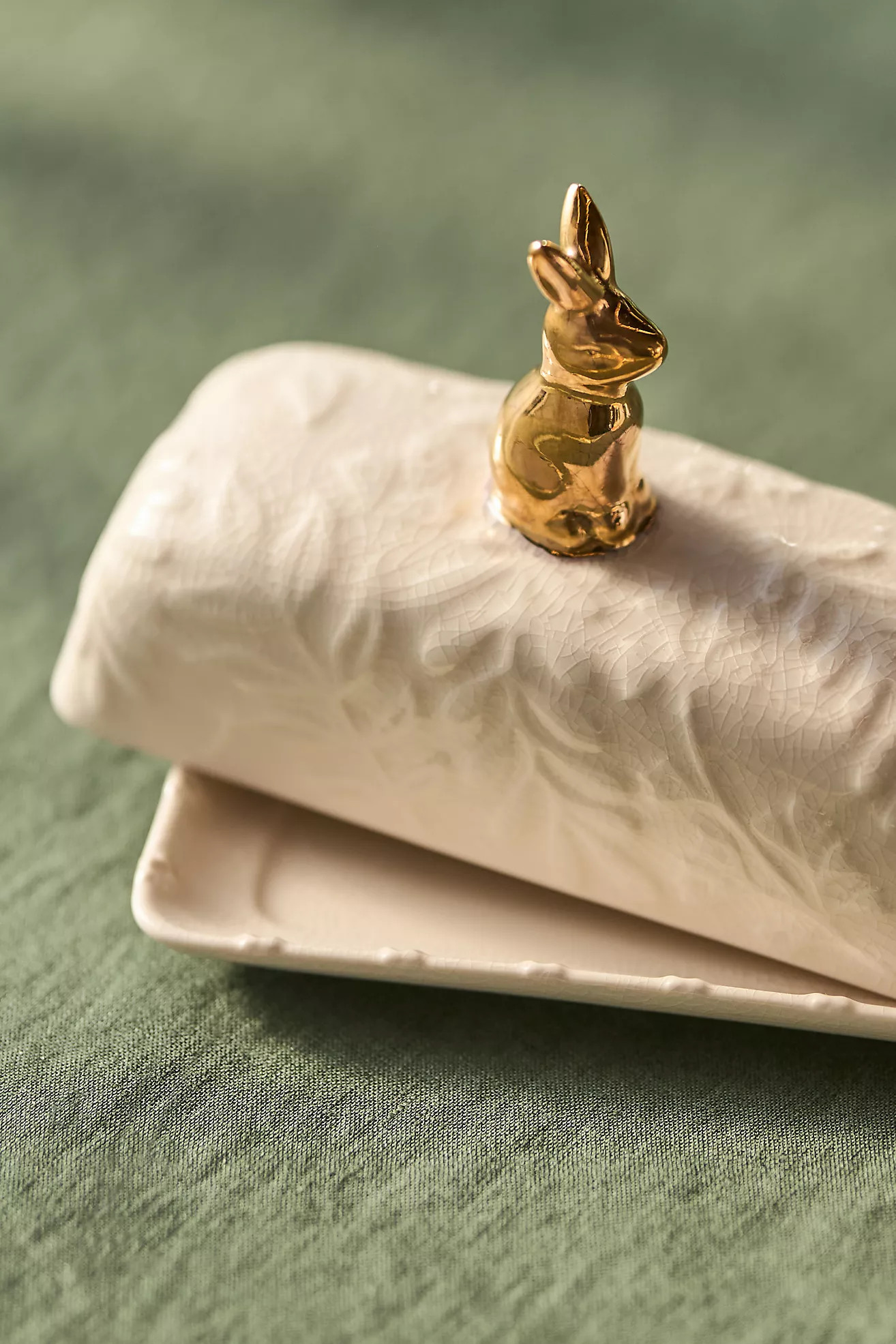 Bunny Stoneware Butter Dish | Anthropologie (US)