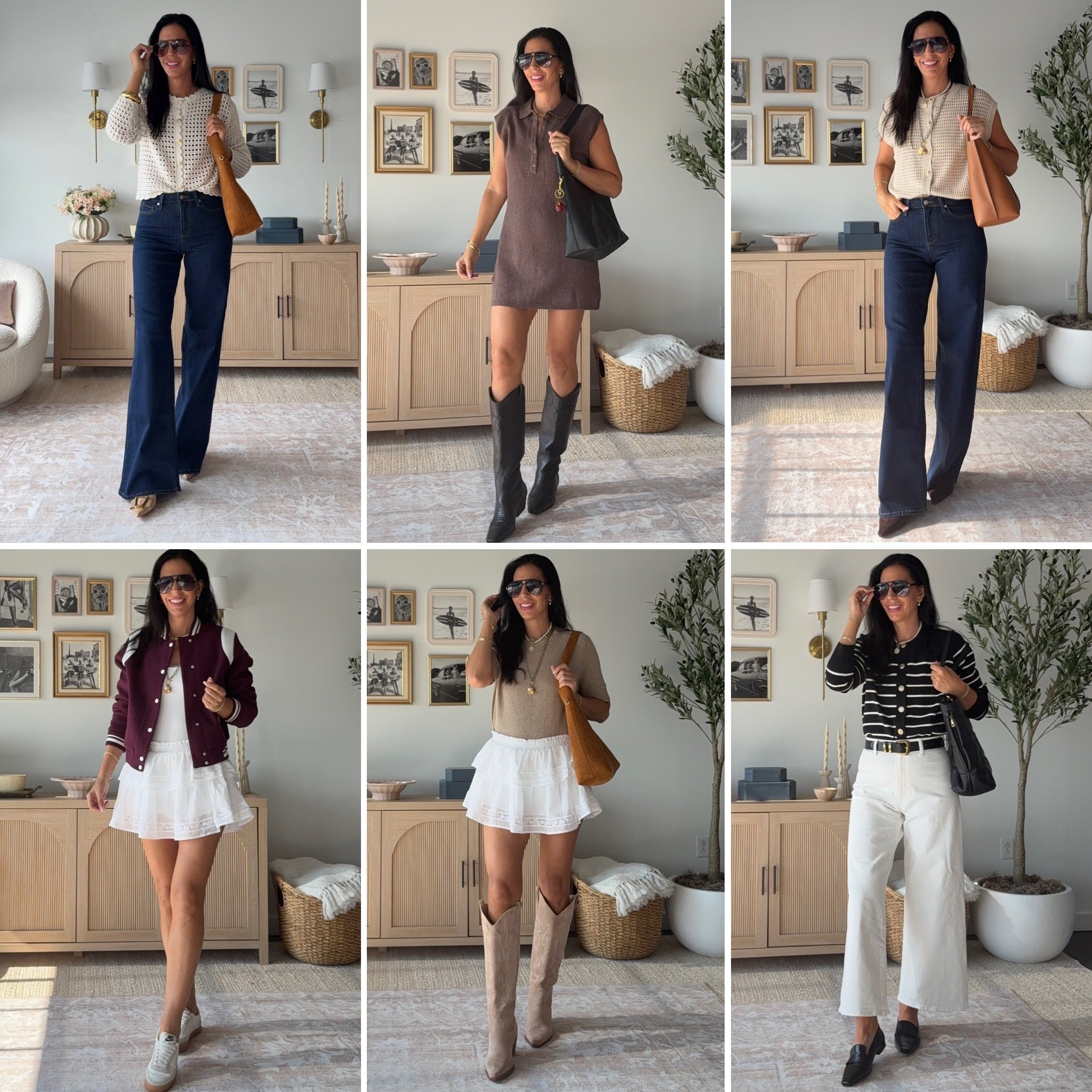 Target New Fall Arrivals 
Denim- 4 long 
White denim - 4 
White skirt - sized up to medium for length 
Tops- small 
Bomber jacket - small 
Brown dress- size up (medium) 


#LTKOver40 #LTKSaleAlert #LTKU