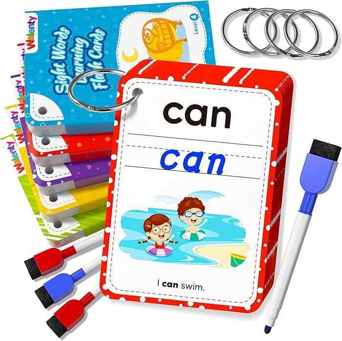 Sight Words Flash Cards Kindergarten, 250 Dolch Sight Word Writing Reading Spelling Games, Presch... | Amazon (US)