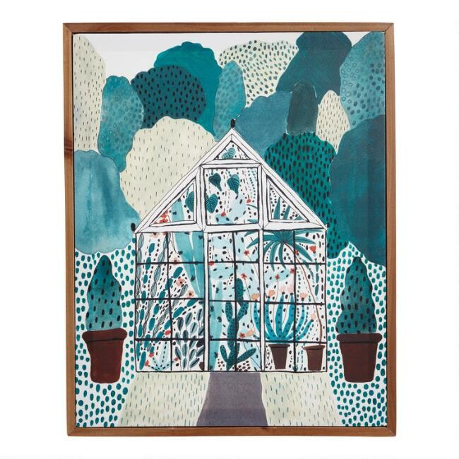 Greenhouse by Sara Boccaccini Meadows Framed Canvas Wall Art | World Market