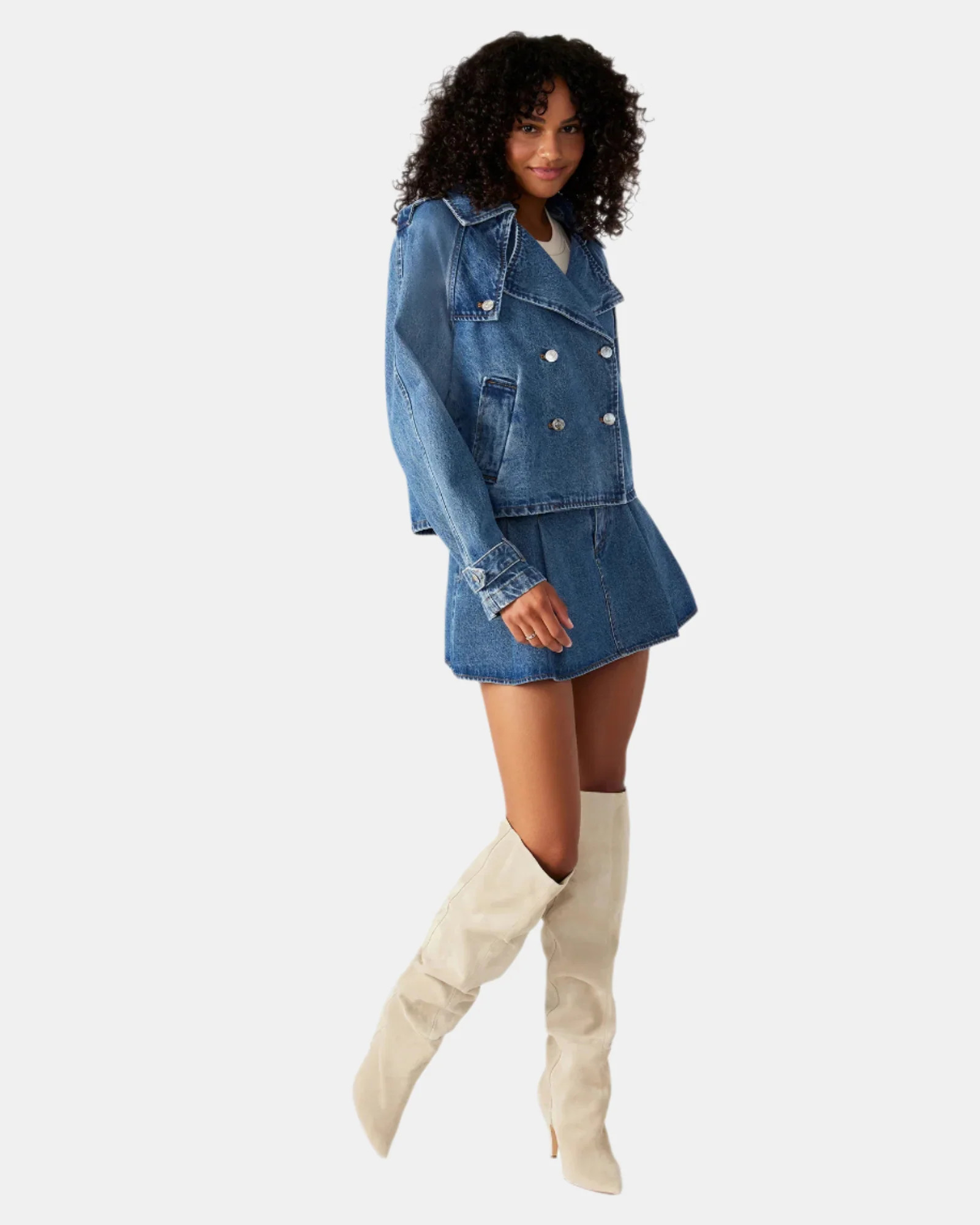SIRIUS Denim Jacket | Women's Designer Jackets | Steve Madden (Canada)