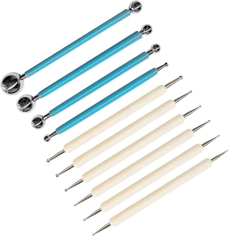 10Pcs Dotting Tools, Ball End Dot Art Tools for Rock Painting, Pottery Clay Modeling Embossing Ar... | Amazon (US)
